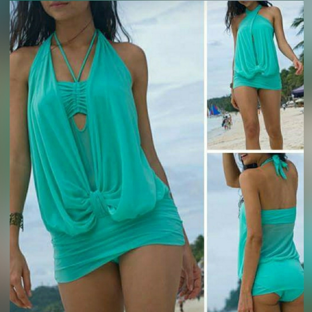 BNWT Womens TEAL One Piece Swim Suit